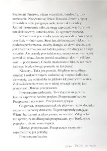 Przepraszam Oskar Dawicki